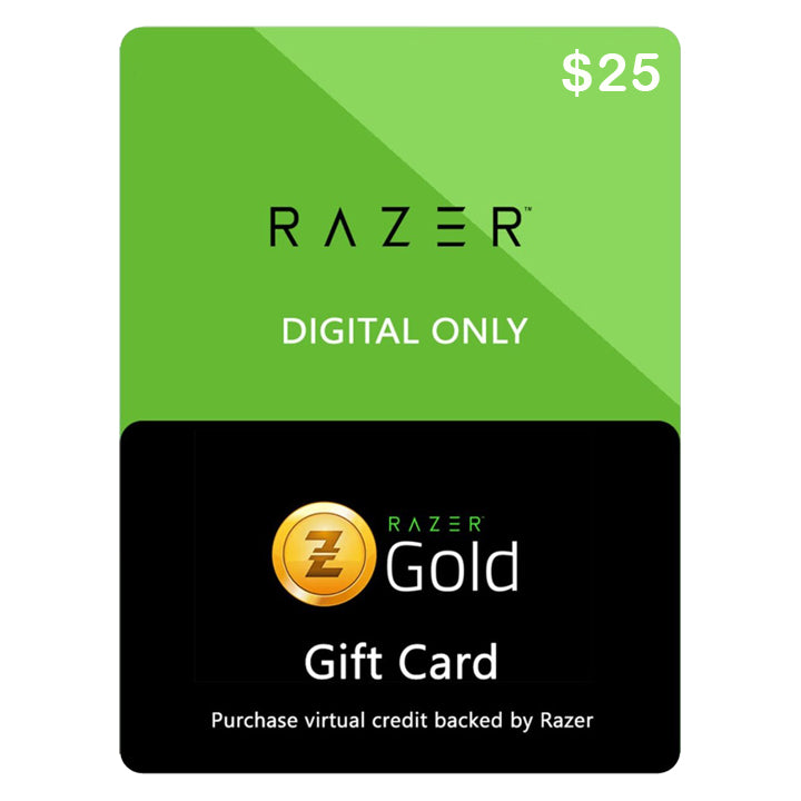 Global Razer Pin 25 USD, Razer Gold Gift Card